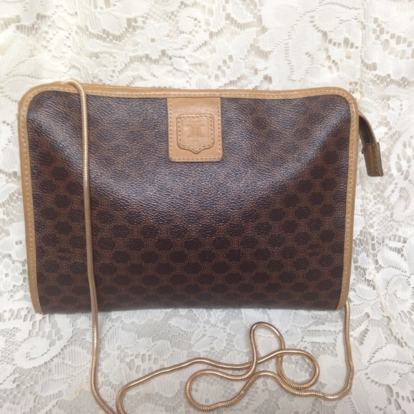 Celine, Brown Mono 2-way Clutch ,Crossbody Handbag - Picture 8 of 9